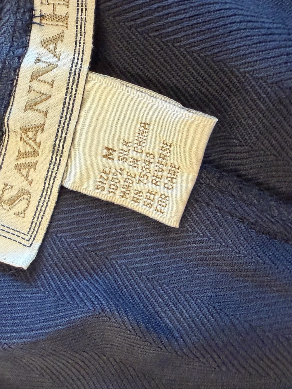 Vintage Savannah Navy A-Line Midi Skirt Button Panel Close / medium - Picture 3 of 11